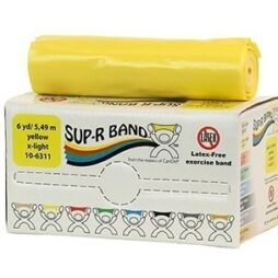 Sup-R Band Latex Free Exercise Band - 6 yard roll - Yellow - x-light