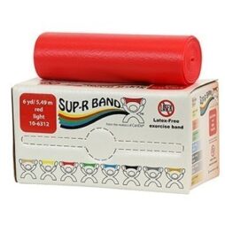 Sup-R Band Latex Free Exercise Band - 6 yard roll - Red - light