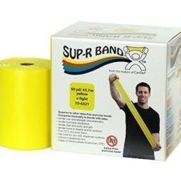Sup-R Band Latex Free Exercise Band - 50 yard roll - Yellow - x-light
