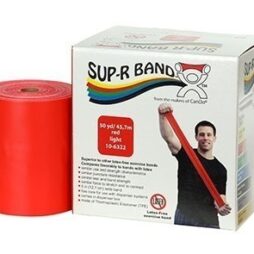 Sup-R Band Latex Free Exercise Band - 50 yard roll - Red - light
