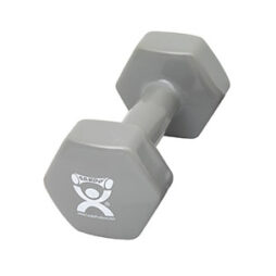 CanDo Vinyl Coated Dumbbell, Silver (15 lb), Each