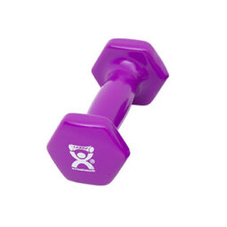 CanDo Vinyl Dumbbell, Violet (2 lb), Each