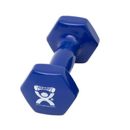 CanDo Vinyl Coated Dumbbell, Blue (5 lb), Each
