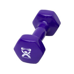 CanDo Vinyl Dumbbell, Purple (7 lb), Each