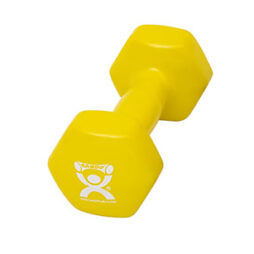 CanDo Vinyl Coated Dumbbell, Yellow (9 lb), Each