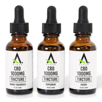 ALEAF CBD Tincture - Orange, Peppermint, or Cherry