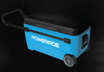 POWERADE -- 110 Quart Igloo Rolling Ice Chest